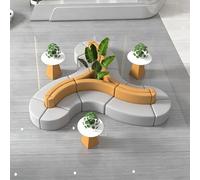 KIBONCY Canapé combiné modulaire créatif, canapés d'attente décontractés, Conception Ergonomique Confortable et Durable, for Le Hall de l'hôtel du Bureau du Centre Commercial(3.8 * 3.8m)