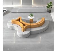 KIBONCY Canapé combiné modulaire créatif, canapés d'attente décontractés, Conception Ergonomique Confortable et Durable, for Le Hall de l'hôtel du Bureau du Centre Commercial(4.2 * 3m)