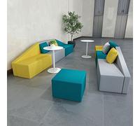 KIBONCY Canapé d'angle irrégulier, Espace de réception et de négociation dans Un Bureau de Studio, Zone de Repos irrégulière(E)