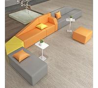 KIBONCY Canapé d'angle irrégulier, Salle d'attente et de Repos d'un hôpital de Chirurgie Plastique, canapé de négociation Commerciale dans Un Bureau de Vente(E)