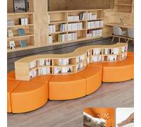 KIBONCY Canapé De Bureau avec Une Forme Unique dans Le Salon for La Détente Et Repos. Réception Coin Lecture Bibliothèque Rangement Incurvée(I)