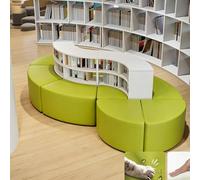 KIBONCY Canapé De Bureau avec Une Forme Unique dans Le Salon for La Détente Et Repos. Réception Coin Lecture Bibliothèque Rangement Incurvée(C)