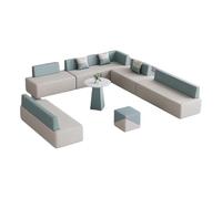 KIBONCY Canapé De Bureau De Marque Technologique, Établissement De Formation Créatif Et Simple, Réception De Banque, Aire De Loisirs Et De Repos, Ensemble De Canapé De Réception Et D'Attente(H)