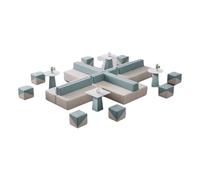 KIBONCY Canapé De Bureau De Marque Technologique, Établissement De Formation Créatif Et Simple, Réception De Banque, Aire De Loisirs Et De Repos, Ensemble De Canapé De Réception Et D'Attente(K)