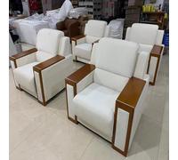 KIBONCY Canapé de conférence de réception, canapé de Bureau avec accoudoirs, Coussin épais et Tissu Confortable, for Salon, Chambre à Coucher, Salle de négociation de Style Chinois(2pcs)