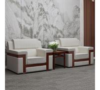 KIBONCY Canapé de conférence de réception, canapé de Bureau avec accoudoirs, Coussin épais et Tissu Confortable, for Salon, Chambre à Coucher, Salle de négociation de Style Chinois(2pcs+48cm)