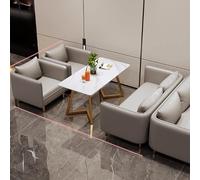 KIBONCY Canapé de détente Lumineux et Luxueux for Salon de thé au Lait, Espace Lounge for négociations et réception, Banquette de Restaurant Commercial, Combinaison Table et chaises(A4)
