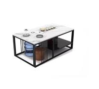 KIBONCY Canapé De Réception d'affaires Bureau, Hall, Salon Thé, Négociation Luxe Légère Et Table Basse for Trois Personnes(O)