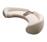 KIBONCY Canapé en Forme d'arc Demi-Circulaire, canapé de Forme spéciale for la Zone de réception, Bureau du Hall de l'hôtel for Les réunions d'affaires et Les négociations(A,4.6M)