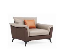 KIBONCY Canapé en Simili Cuir, canapé de Bureau Moderne et Confortable, canapés rembourrés de Style Professionnel avec Pieds en métal, for Zones de réception et salles de réunion(A)