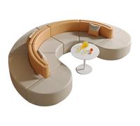 KIBONCY Canapé en Tissu Minimaliste Moderne, Combinaison de sièges de Loisirs créatifs for Zone d'attente de Bureau, négociation Commerciale(4)