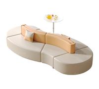 KIBONCY Canapé en Tissu Minimaliste Moderne, Combinaison de sièges de Loisirs créatifs for Zone d'attente de Bureau, négociation Commerciale(3)