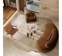 KIBONCY Canapé incurvé et de Forme irrégulière, canapé for Bureau de Magasin de vêtements, Hall d'hôtel, Aire de Repos for réunions d'affaires et négociations, Zone de réception(A)