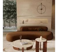 KIBONCY Canapé incurvé et de Forme irrégulière, canapé for Bureau de Magasin de vêtements, Hall d'hôtel, Aire de Repos for réunions d'affaires et négociations, Zone de réception(I)