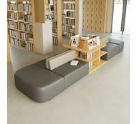 KIBONCY Canapé-lit en Cuir, Ottoman, modulaire, Confortable, rembourré, siège Souple, collaboratif, for Le Bureau, la Maison, Le Salon et Les salles de Classe(U)