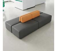 KIBONCY Canapé-lit en Cuir, Ottoman, modulaire, Confortable, rembourré, siège Souple, collaboratif, for Le Bureau, la Maison, Le Salon et Les salles de Classe(R)