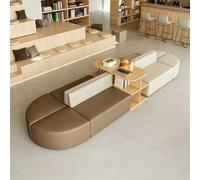 KIBONCY Canapé-lit en Cuir, Ottoman, modulaire, Confortable, rembourré, siège Souple, collaboratif, for Le Bureau, la Maison, Le Salon et Les salles de Classe(N)