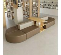 KIBONCY Canapé-lit en Cuir, Ottoman, modulaire, Confortable, rembourré, siège Souple, collaboratif, for Le Bureau, la Maison, Le Salon et Les salles de Classe(V)