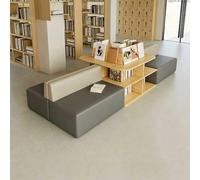 KIBONCY Canapé-lit en Cuir, Ottoman, modulaire, Confortable, rembourré, siège Souple, collaboratif, for Le Bureau, la Maison, Le Salon et Les salles de Classe(S)