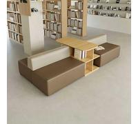 KIBONCY Canapé-lit en Cuir, Ottoman, modulaire, Confortable, rembourré, siège Souple, collaboratif, for Le Bureau, la Maison, Le Salon et Les salles de Classe(L)