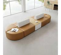 KIBONCY Canapé-lit en Cuir, Ottoman, modulaire, Confortable, rembourré, siège Souple, collaboratif, for Le Bureau, la Maison, Le Salon et Les salles de