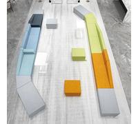 KIBONCY Canapé modulaire for espace d'accueil, salle de négociation commerciale, salle d'activités, salle d'attente d'hôpital de chirurgie plastique et bureau d'affaires de loisirs(D)