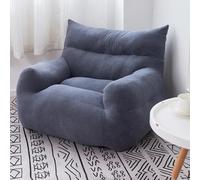 KIBONCY Canapé Paresseux Confortable en Coton perlé Haute résilience, accoudoir Multifonction, canapé Paresseux de Loisirs for Salon, Chambre à Coucher, Bureau, Salon(B)