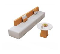 KIBONCY Canapé Rembourré en Forme De L, Ensemble De Canapés Sectionnels Modulaires Modernes, avec Poufs Et Tables D'appoint, for Hall De Bureau, Salon D'hôtel, Salon(C)