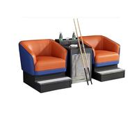 KIBONCY Canapé rembourré en Forme de Lingot, canapé de Luxe léger for Salle de Jeux, siège de visualisation en Cuir Confortable avec Repose-Pieds en métal(C)