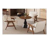 KIBONCY Canapé Simple Moderne inspiré de la Dynastie Song - Chaise Longue Ergonomique avec Cadre en Bois Massif for hôtel, Balcon et réception(G)