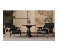 KIBONCY Canapé Simple Moderne inspiré de la Dynastie Song - Chaise Longue Ergonomique avec Cadre en Bois Massif for hôtel, Balcon et réception(E)