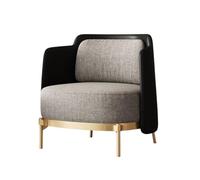 KIBONCY Canapé Simple VIP Minimaliste Moderne - Chaise Longue De Luxe for Bureau, Café, Réception - Tissu Respirant Et Base en Acier Au Carbone(D)