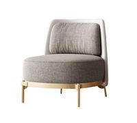 KIBONCY Canapé Simple VIP Minimaliste Moderne - Chaise Longue De Luxe for Bureau, Café, Réception - Tissu Respirant Et Base en Acier Au Carbone(E)