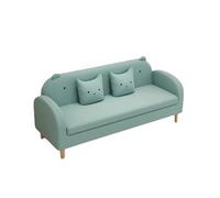 KIBONCY Cat Claw Leather Sofa 3 Seater, Waterproof Stain Resistant with Reinforced Frame, Minimalist for Small Space(A,180cm)