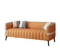 KIBONCY Cat Claw Leather Sofa, Scratch Resistant Faux Couch with Sturdy Metal Legs, 3 Seater with Tufted Back, Upholstery for Family Living Room(B,170cm)