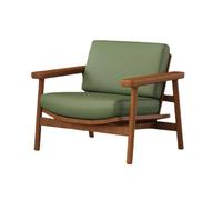 KIBONCY Chaise Longue Esthétique en Bois Massif De Song Dynasty avec Plateau en Ardoise Noire, Style Mid-Century for Hôtel Tea House Café, Cadre en Frêne Et Base(K)