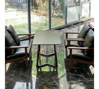 KIBONCY Coffee Shop Table and Chair Sets, Hotel Lobby Leisure Front Desk Negotiation Reception Sofa Booths, Bar Milk Tea Shop Chairs(Set 4)