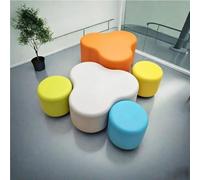 KIBONCY Colorful Modular Foam Seat Bundle, Playroom Small Round Combination Sofa, Irregular and Distinctive Sofa Arrangement, for The Living Room Bedroom(D)