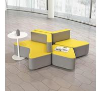 KIBONCY Combinaison de canapé de Salon asymétrique créative, Ensemble de sièges modulaires ergonomiques for Espace de Repos de Bureau, bibliothèque, Espace de Lecture, Design incurvé élégant(E)