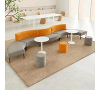 KIBONCY Combinaison élégante de sièges de réception incurvés et irréguliers for Le Hall du Bureau, Le Centre de Formation, la Salle d'attente, la réception et la Zone de négociation Commerciale(E)