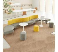 KIBONCY Combinaison élégante de sièges de réception incurvés et irréguliers for Le Hall du Bureau, Le Centre de Formation, la Salle d'attente, la réception et la Zone de négociation Commerciale(C)