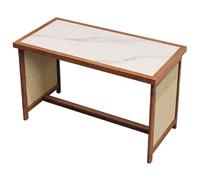 KIBONCY Commercial Chinese-Style Booth Seating, New Chinese-Style Table and Chair Sets for Teahouses, Cafés, Hotels, Restaurants, and Taverns(B 1.6m)
