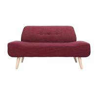 KIBONCY Compact Loveseat Sofa for Small Spaces,Comfortable Upholstered, Modern Soft Fabric 2-Seater Couch with Nordic Legs(3,135x71x72cm)