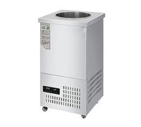 KIBONCY Congélateur vertical de grande capacité, congélateur vertical de 35,4 pouces de hauteur avec couvercle et roue, for la maison, le sous-sol et l'appartement(SINGLE,SMALL)