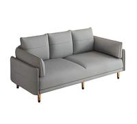 KIBONCY Convertible Futon Sofa Bed, Modern Couch with 2 Pillows, Mid Century Love Seat Couches for Living Room, Bedroom Office Small Space(C,132cm)