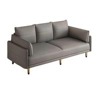 KIBONCY Convertible Sofa Bed 3-in-1, Faux Leather Tech Fabric Sleeper Couch for Small Space Apartment, Sturdy Wood Frame Foldable(C,132cm)