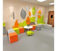 KIBONCY Creative Modular Soft - Pack Canapé Combo for Les salles de réception des banques, Les espaces de Vente, Les Salons d'entreprise et Les Halls de Bureau(D)