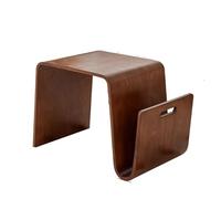 KIBONCY Creative N-Shaped Wooden Coffee Table, Designer Modern Side Table for Living Room, Sofa End Table, Bedside Table Balcony Use(A)