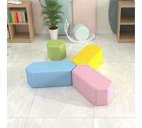 KIBONCY Creative Uniquely Shaped Sofa Set, Sofa Set for Reading and Relaxation Areas in Training Institutions and Libraries.(J)