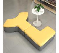 KIBONCY Curved Lounge Bench, Simple Curved Sofa Cabinet Combination, for Office Lobby, Hotel Lobby, Company Training Center(3)